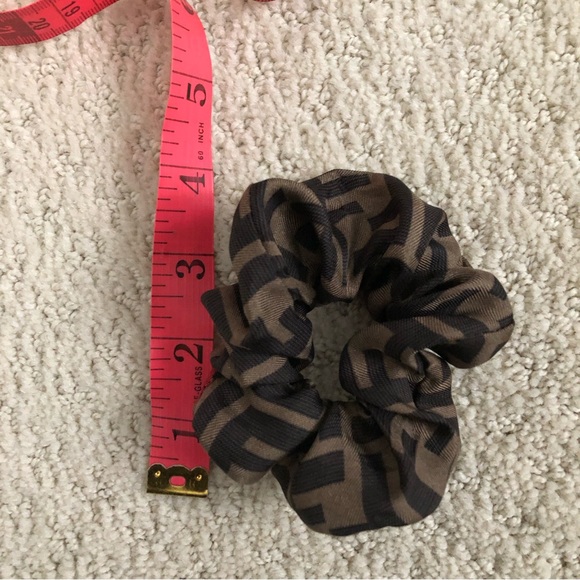 Repurposed Silk Fendi scrunchie - Picture 5 of 5